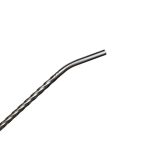 Набір багаторазових ложок-трубочок 6 шт для напоїв 19.5 см зі щіткою для миття з нержавіючої сталі Сірий HP-20-54 - Зображення 3