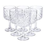 Келихи для вина на високій ніжці набір 6 шт винний келих скляний прозорий 400 мл HP-YH-44 - Зображення 2