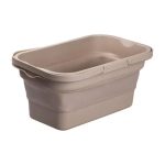 Складний кошик для пікніка з кришкою-столиком 44.8х26х14 см Бежевий SJ-0120BE - Зображення 3