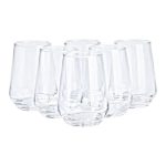 Набір склянок 6 штук по 390 мл скляний прозорий HP558 - Зображення 3