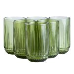 Набір склянок 6 штук 450 мл скляні зелений HP4146 - Зображення 3