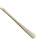 Набір ложок для кави 6 штук з нержавіючої сталі ложки для кави 12.3 см Срібло із золотим обрамленням HP-20-35 - Зображення 3