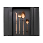 Набір столових приборів 24 предмети столовий набір на 6 персон Бронза HP-20-18 - Зображення 3