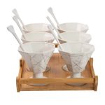 Набір із 6 креманок 200 мл, порцеляна білий HP-1220 - Зображення 3