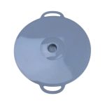 Багаторазова силіконова кришка універсальна 24 х 20.4 см Сірий HP34540S - Зображення 2