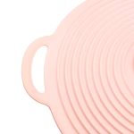 Багаторазова силіконова кришка для каструлі універсальна 32 х 28 см рожева HP34541L - Зображення 3