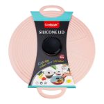 Багаторазова силіконова кришка для каструлі універсальна 32 х 28 см рожева HP34541L - Зображення 5