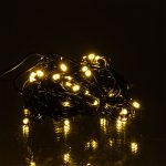 Новорічна кімнатна гірлянда нитка 6 м 50 LED чорний провід Жовтий W50LED6MBY - Зображення 6