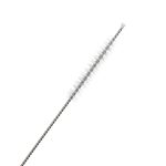 Набір багаторазових ложок-трубочок 6 шт для напоїв 19.5 см зі щіткою для миття з нержавіючої сталі Бронзовий HP-20-55 - Зображення 5