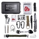 Туристичний набір для виживання в пластиковому чохлі 20х11х5.5 см похідний набір інструментів Lugi HP-D-3
