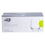 Набір склянок 6 штук по 350 мл скляний прозорий HP559 - Зображення 4