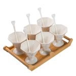 Набір із 6 креманок 200 мл, порцеляна білий HP-1220 - Зображення 4