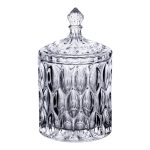 Цукорниця з кришкою Ø 7.5 см ваза цукорниця кругла скляна HP-4-102