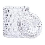 Цукерниця з кришкою Ø7.5 см ваза цукорниця кругла скляна HP-4-103 - Зображення 3