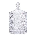 Цукерниця з кришкою Ø7.5 см ваза цукорниця кругла скляна HP-4-103 - Зображення 2