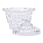 Цукерниця скляна Ø9 см цукерниця з кришкою прозора HP-4-113 - Зображення 3