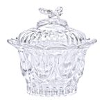 Цукерниця скляна Ø9 см цукерниця з кришкою прозора HP-4-113 - Зображення 2