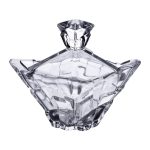 Цукорниця з кришкою 8.5×8.5×8.5 см ваза цукорниця квадратна скляна HP-4-116