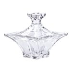 Цукорниця з кришкою 8.5×8.5×8.5 см ваза цукорниця квадратна скляна HP-4-116 - Зображення 3