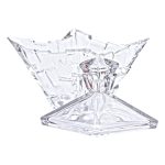 Цукорниця з кришкою 16×16×19 см ваза цукорниця квадратна скляна HP-4-119 - Зображення 3