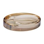 Скляна попільничка для сигарет 13х7.5х2.5 см попільничка декоративна настільна Золотиста HP-4-134 - Зображення 3