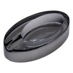 Скляна попільничка для сигарет 13х7.5х2.5 см попільничка декоративна настільна Сіра HP-4-135 - Зображення 2