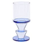 Підсвічник скляний 6×13 см на одну свічку підсвічник келих на ніжці декоративний Сірий HP-4-20M - Зображення 2