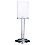 Підсвічник скляний на ніжці 6.5×23 см підсвічник келих декоративний прозорий HP-4-41M - Зображення 3