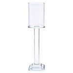 Підсвічник скляний на ніжці 6.5×26 см підсвічник келих декоративний прозорий HP-4-42L - Зображення 3