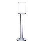 Підсвічник скляний на ніжці 8×31 см підсвічник келих декоративний прозорий HP-4-43S