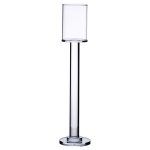 Підсвічник скляний на ніжці 8×36 см підсвічник келих декоративний прозорий HP-4-44M