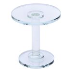 Тортівниця скляна на ніжці 12×13.5 см кругла стійка для торта, капкейків HP-4-69L - Зображення 2