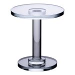 Тортівниця скляна на ніжці 12×13.5 см кругла стійка для торта, капкейків HP-4-69L