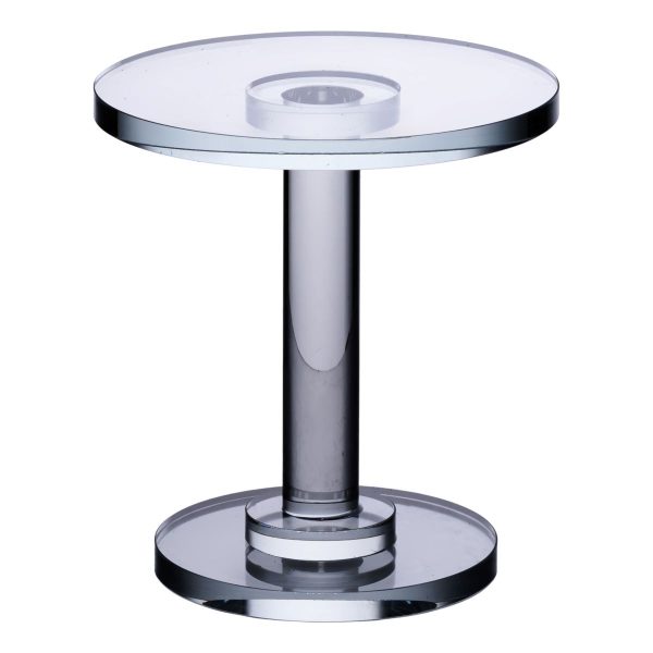 Тортівниця скляна на ніжці 12×13.5 см кругла стійка для торта, капкейків HP-4-69L