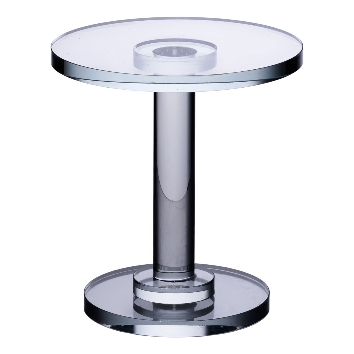 469L_2 Тортівниця скляна на ніжці 12×13.5 см кругла стійка для торта, капкейків HP-4-69L - Зображення 1