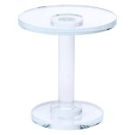 Тортівниця скляна на ніжці 12×13.5 см кругла стійка для торта, капкейків HP-4-69L - Зображення 3