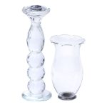 Підсвічник скляний 7×34.5 см підсвічник декоративний келих на ніжці HP-4-6L - Зображення 3