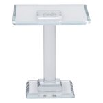 Тортівниця скляна на ніжці 12×12×13 см кругла стійка для торта, капкейків HP-4-70S - Зображення 2