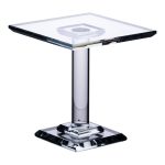 Тортівниця скляна на ніжці 12×12×13 см кругла стійка для торта, капкейків HP-4-70S