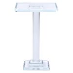 Тортівниця скляна на ніжці 12×12×18 см кругла стійка для торта, капкейків HP-4-71M - Зображення 2