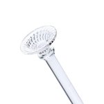 Підсвічник скляний на тонкій ніжці 9×34 см прозорий декоративний підсвічник на стіл HP-4-8M - Зображення 3