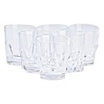 Склянки набір з 6 штук по 250 мл з товстим дном прозорий HP555 - Зображення 2