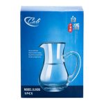 Скляний глечик для напоїв 1,2 л прозорий HP575 - Зображення 3