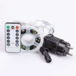 Гірлянда роса на пульті 50 метрів на 500 led світлодіодів крапля на зеленому дроті жовта 500L50MGY - Зображення 10