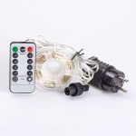 Гірлянда роса на пульті 50 метрів на 500 led світлодіодів крапля на білому дроті жовта 500L50MWY - Зображення 9