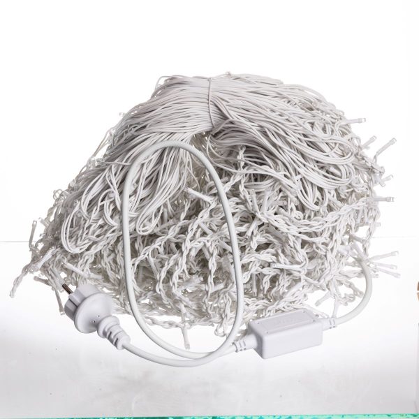 Вулична гірлянда Бахрома 50 м 600 LED білий провід Мультиколір 50MWML