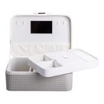 Скринька для прикрас із еко шкіри 24.5×17×10 органайзер для ювелірних виробів HP-5-38 - Зображення 2