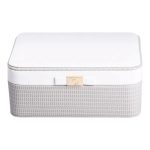 Скринька для прикрас із еко шкіри 24.5×17×10 органайзер для ювелірних виробів HP-5-38 - Зображення 5