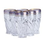 Скляні стакани набір із 6 штук по 250 мл синій HP567 - Зображення 3