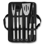 Набір аксесуарів для барбекю, мангала, гриля 5 предметів 40х10х5 см мангальне приладдя HP-20-72